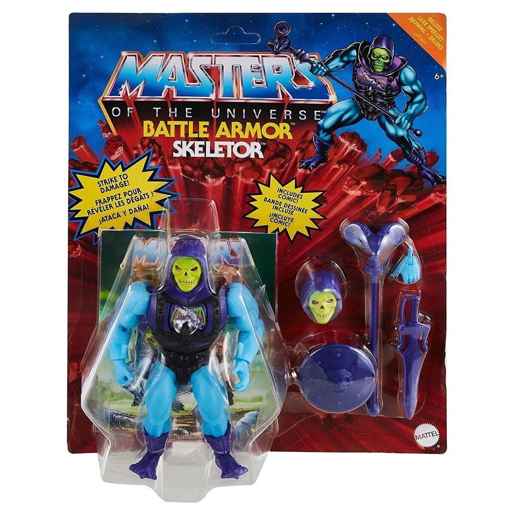 Mattel Masters of the Universe Origins Skeleto kaina ir informacija | Žaidėjų atributika | pigu.lt