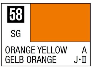 Nitro dažai Mr.Hobby - Mr.Color C-058 Orange Yellow, 10ml kaina ir informacija | Piešimo, tapybos, lipdymo reikmenys | pigu.lt