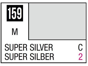 Nitro dažai Mr.Hobby - Mr.Color C-159 Super Silver, 10ml kaina ir informacija | Piešimo, tapybos, lipdymo reikmenys | pigu.lt