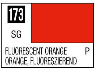 Nitro dažai Mr.Hobby - Mr.Color C-173 Fluorescent Orange, 10ml kaina ir informacija | Piešimo, tapybos, lipdymo reikmenys | pigu.lt