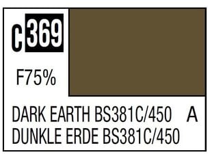 Nitro dažai Mr.Hobby - Mr.Color C-369 Dark Earth BS381C/450, 10ml kaina ir informacija | Piešimo, tapybos, lipdymo reikmenys | pigu.lt