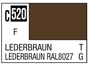 Nitro dažai Mr.Hobby - Mr.Color C-520 Lederbraun, 10ml kaina ir informacija | Piešimo, tapybos, lipdymo reikmenys | pigu.lt