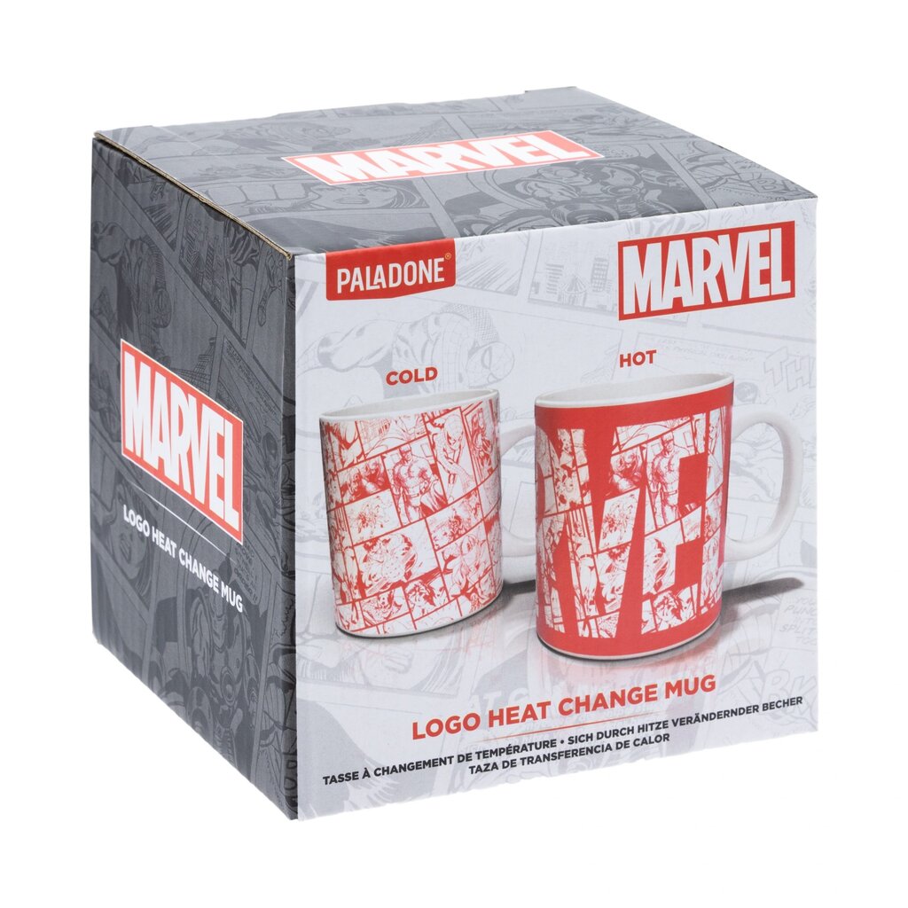 Marvel - Superheroes Heat Change Mug, 300ml kaina ir informacija | Žaidėjų atributika | pigu.lt