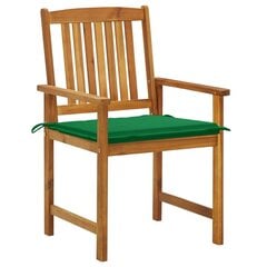 Sodo kėdės su pagalvėlėmis, 6 vnt, rudos kaina ir informacija | Lauko kėdės, foteliai, pufai | pigu.lt
