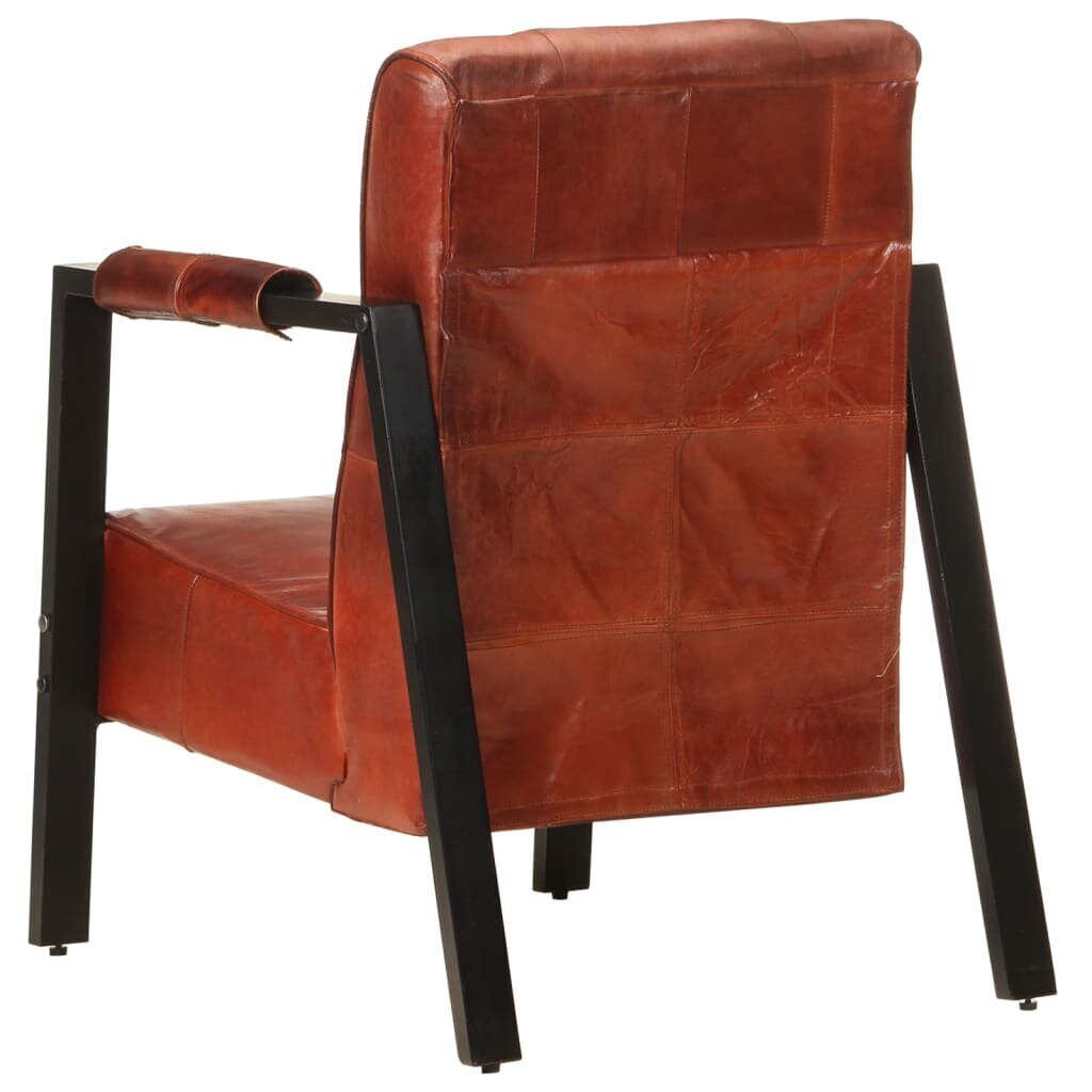 Krėslas, tamsiai rudos spalvos, 60x80x87 cm цена и информация | Svetainės foteliai | pigu.lt