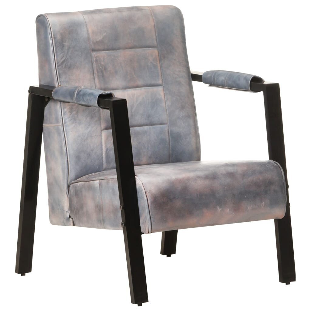 Krėslas, pilkos spalvos, 60x80x87 cm kaina ir informacija | Svetainės foteliai | pigu.lt