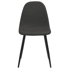 Valgomojo kėdės, 2 vnt, 45x54,5x87 cm, juodos цена и информация | Стулья для кухни и столовой | pigu.lt