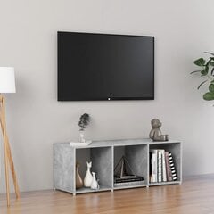 Televizoriaus spintelė, pilkos spalvos, 107x35x37 cm цена и информация | Тумбы под телевизор | pigu.lt