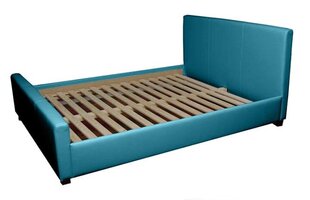 Кровать Venecija, текстильная обивка, синий Inari 87 цена и информация | Кровати | pigu.lt
