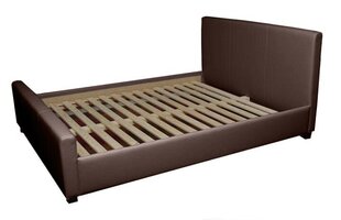 Кровать Venecija, искусственная кожа, коричневый 8040 цена и информация | Кровати | pigu.lt