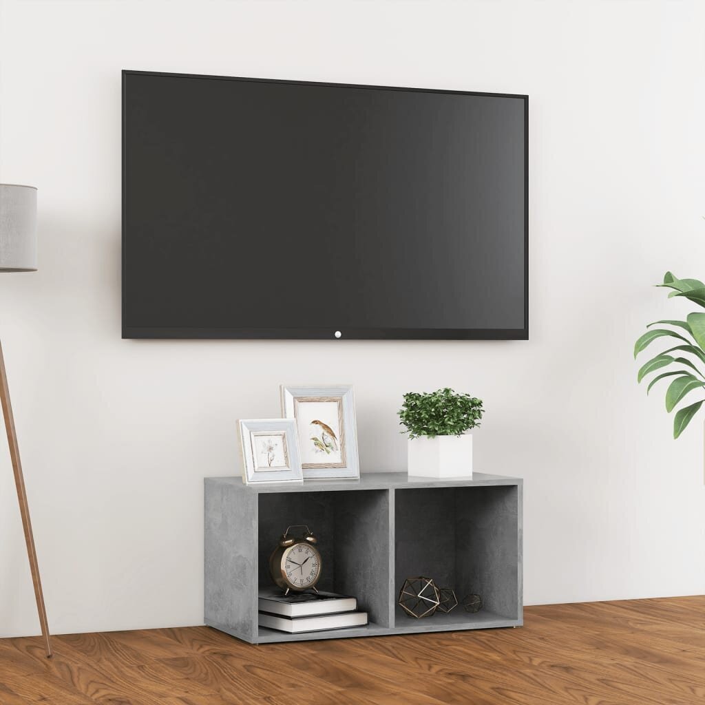 Televizoriaus spintelė, pilka, 72x35x36,5 cm kaina ir informacija | TV staliukai | pigu.lt