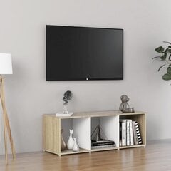 Televizoriaus spintelė, 107x35x37 cm, balta kaina ir informacija | TV staliukai | pigu.lt