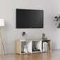 Televizoriaus spintelė, 107x35x37 cm, balta kaina ir informacija | TV staliukai | pigu.lt