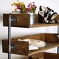 Batų lentyna Kalune Design BoruRaf 074, juoda/ruda kaina ir informacija | Batų spintelės, lentynos ir suolai | pigu.lt