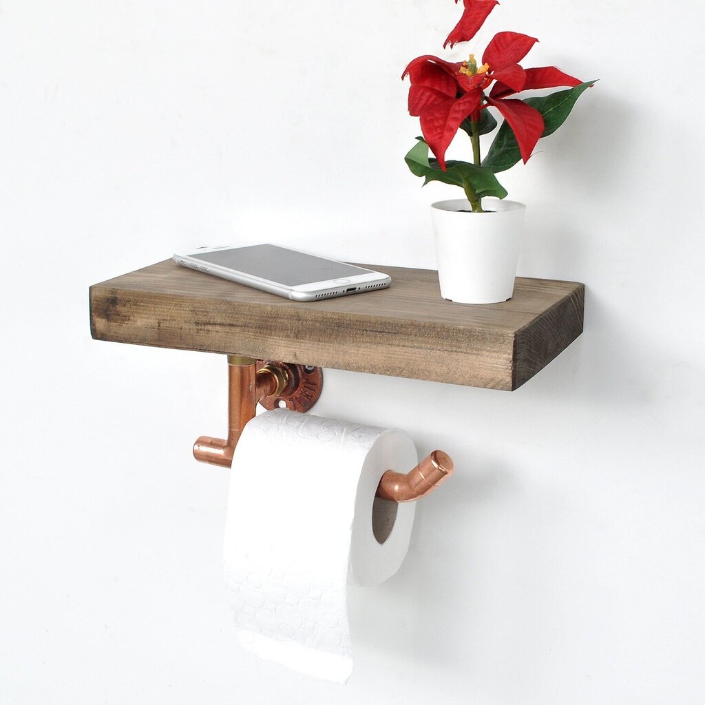 Tualetinio popieriaus laikiklis Kalune Design COP016, rudas цена и информация | Vonios kambario aksesuarai | pigu.lt