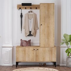 Комплект мебели для прихожей Kalune Design Lex, коричневый цена и информация | Комплекты в прихожую | pigu.lt