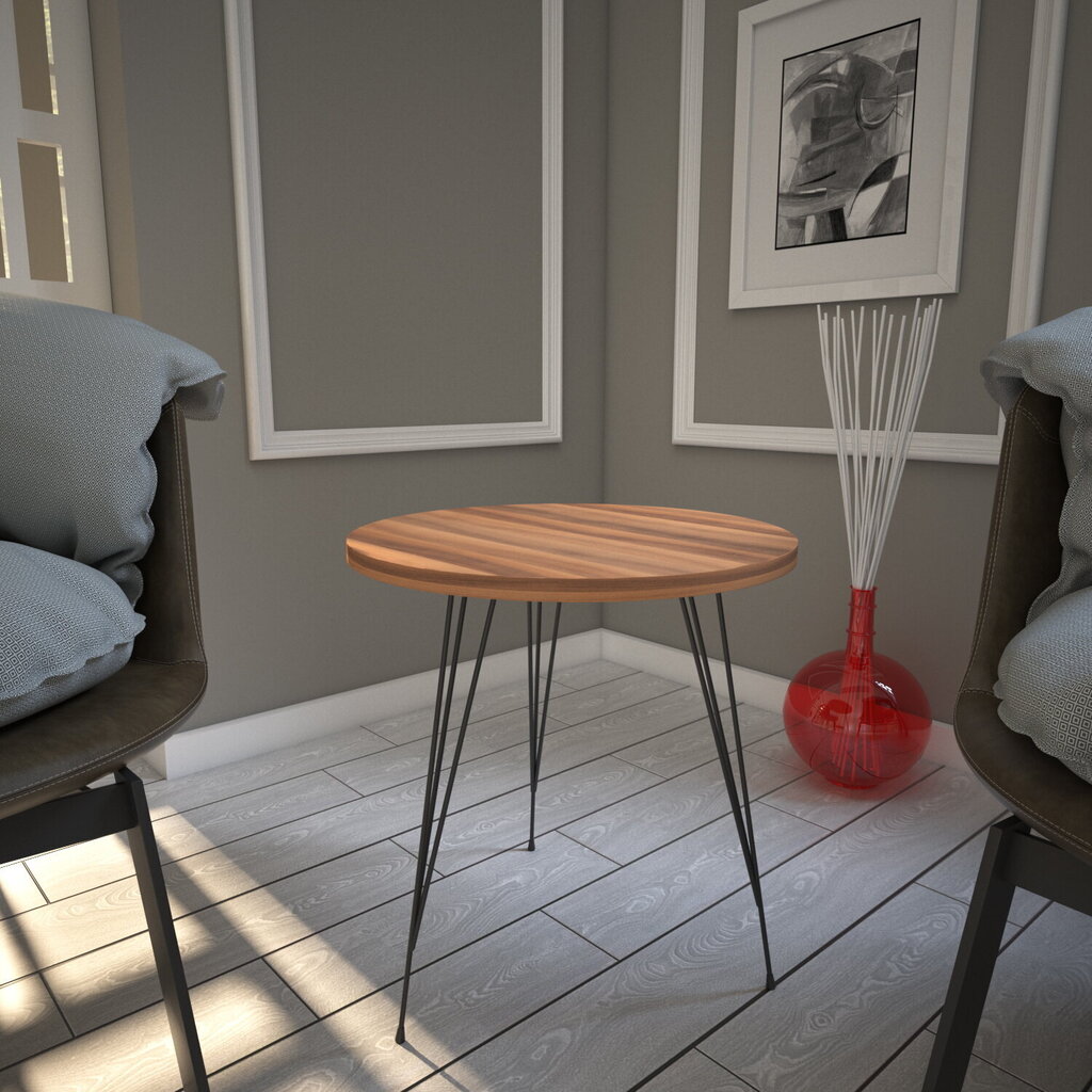 Staliukas Kalune Design Sandalf, rudas kaina ir informacija | Kavos staliukai | pigu.lt