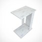 Šoninis staliukas Kalune Design Pasific C Sehpa, baltas/juodas kaina ir informacija | Kavos staliukai | pigu.lt
