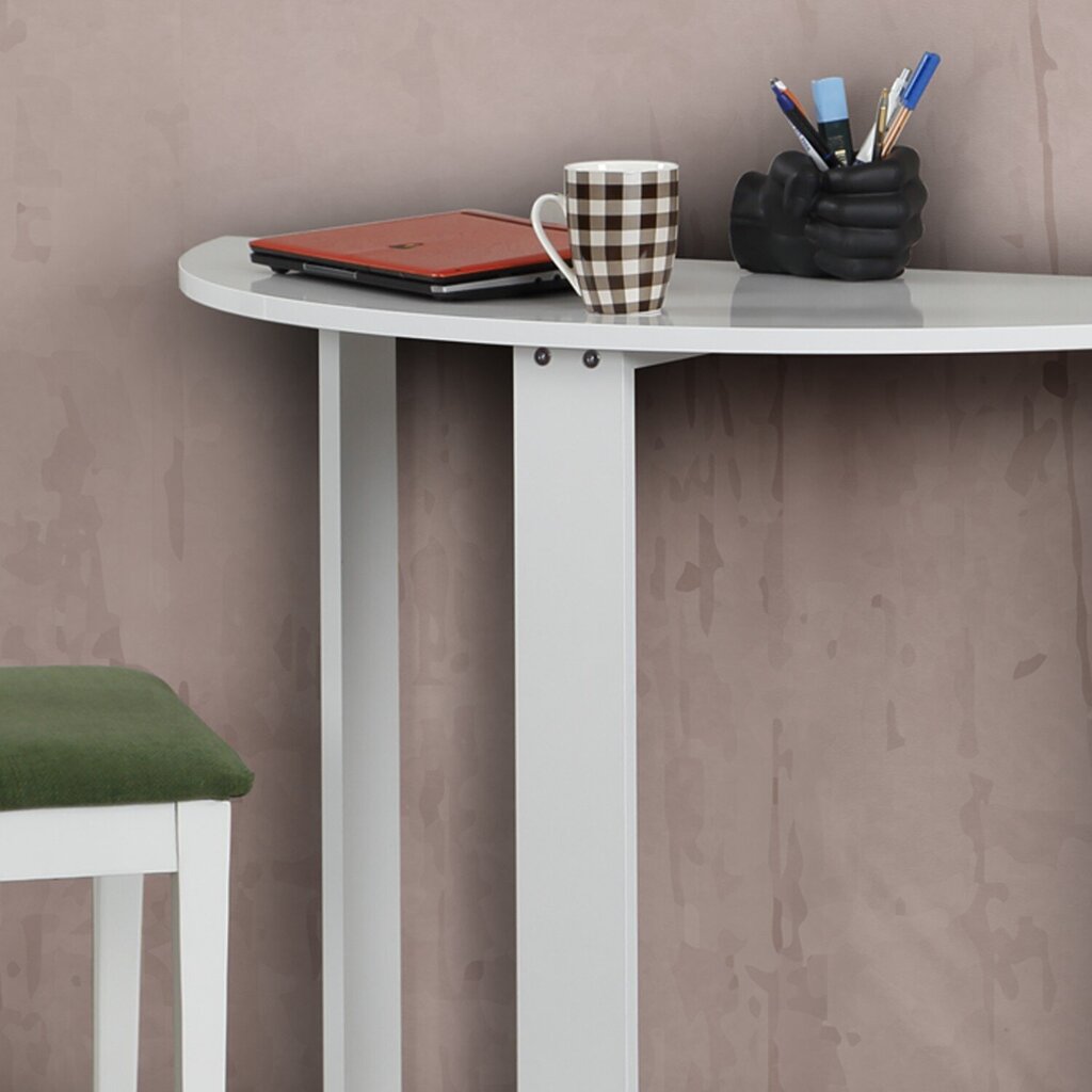 Stalas Kalune Design Middle, baltas цена и информация | Virtuvės ir valgomojo stalai, staliukai | pigu.lt