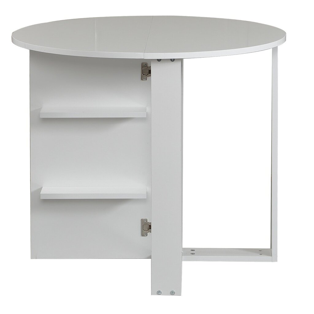 Išskleidžiamas stalas Kalune Design Middle, baltas kaina ir informacija | Virtuvės ir valgomojo stalai, staliukai | pigu.lt