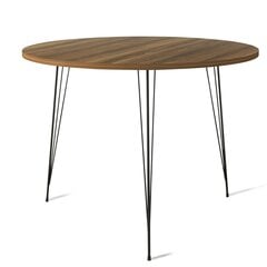 Stalas Kalune Design Sandalf, tamsiai rudas kaina ir informacija | Virtuvės ir valgomojo stalai, staliukai | pigu.lt