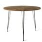 Stalas Kalune Design Sandalf, tamsiai rudas цена и информация | Virtuvės ir valgomojo stalai, staliukai | pigu.lt