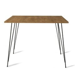 Стол Kalune Design Sandalf Square, коричневый цена и информация | Кухонные и обеденные столы | pigu.lt