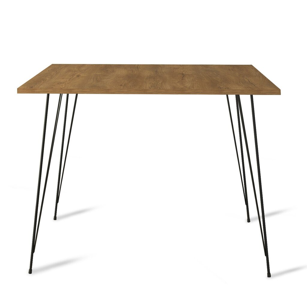 Stalas Kalune Design Sandalf Square, rudas kaina ir informacija | Virtuvės ir valgomojo stalai, staliukai | pigu.lt