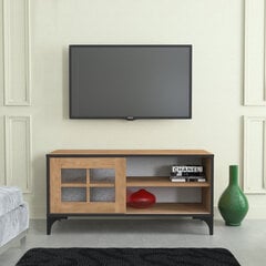 ТВ-стол Kalune Design Revival 100Lk, коричневый/черный цена и информация | Тумбы под телевизор | pigu.lt