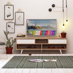 ТВ-столик Kalune Design Glasgow, коричневый цена и информация | Тумбы под телевизор | pigu.lt