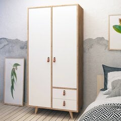 Шкаф Kalune Design Musso, коричневый/белый цена и информация | Шкафы | pigu.lt
