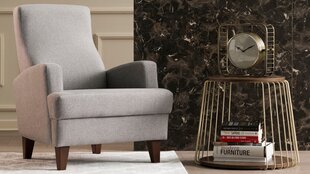 Кресло Kalune Design Kana Bergere, светло-серое цена и информация | Кресла в гостиную | pigu.lt