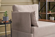 Kampinis fotelis Kalune Design, kairinis, smėlio spalvos цена и информация | Svetainės foteliai | pigu.lt