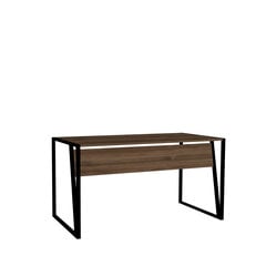 Письменный стол Kalune Design Kemer, коричневый/черный цена и информация | Компьютерные, письменные столы | pigu.lt