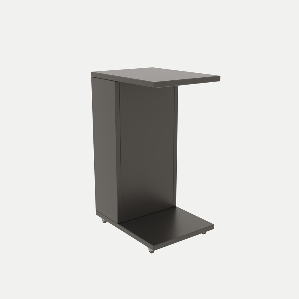 Šoninis staliukas Kalune Design Filinta, tamsiai pilkas kaina ir informacija | Kavos staliukai | pigu.lt