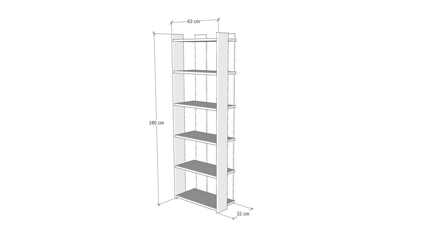 Lentyna Kalune Design Sakran, pilka/geltona kaina ir informacija | Lentynos | pigu.lt