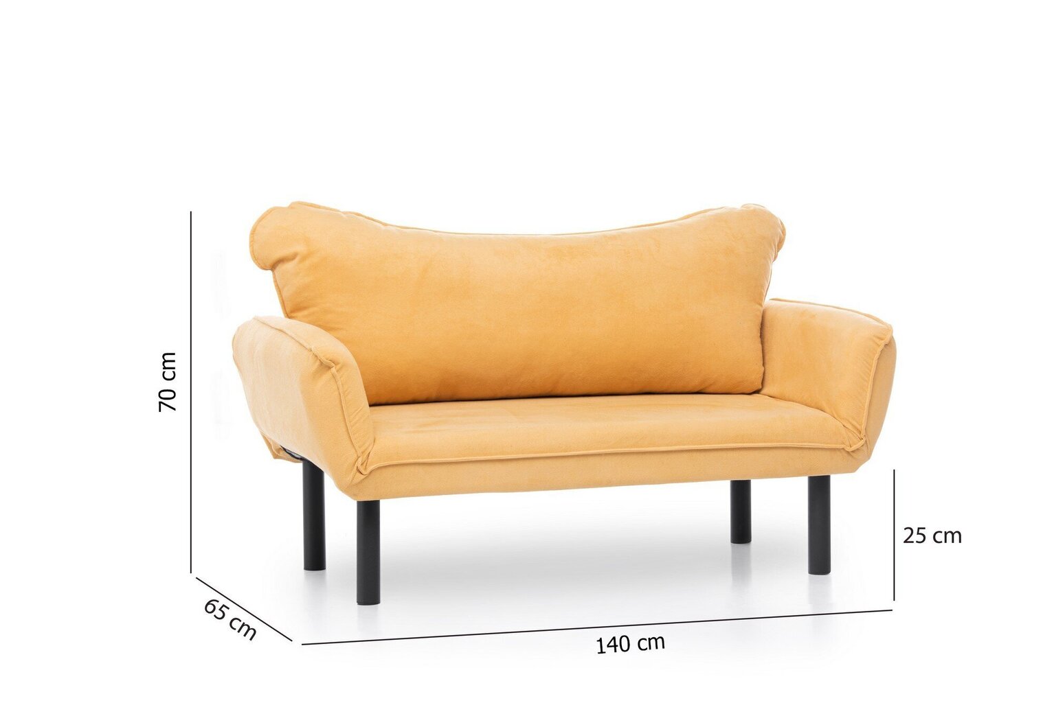 Sofa Kalune Design Chatto, geltona цена и информация | Sofos | pigu.lt