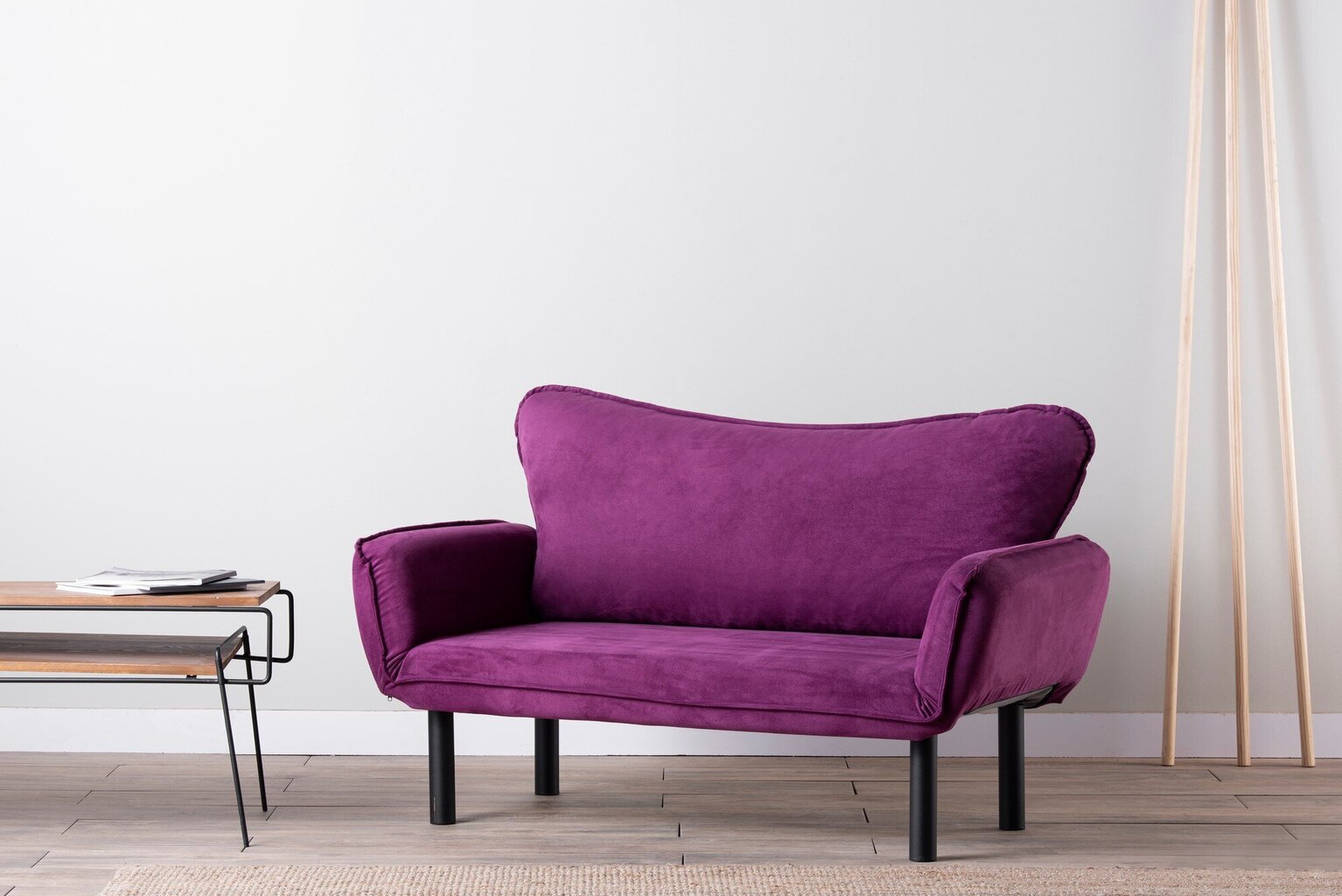 Sofa Kalune Design Chatto, violetinė kaina ir informacija | Sofos | pigu.lt