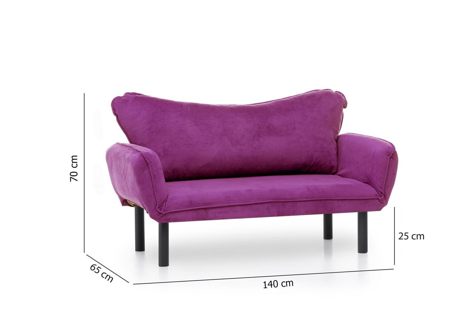 Sofa Kalune Design Chatto, violetinė kaina ir informacija | Sofos | pigu.lt