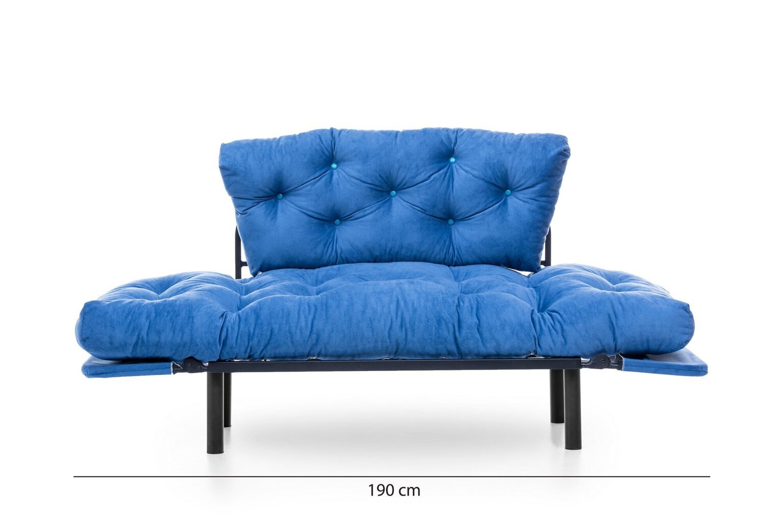 Sofa Kalune Design Nitta, mėlyna цена и информация | Sofos | pigu.lt