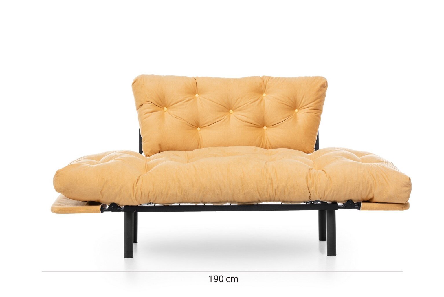 Sofa Kalune Design Nitta, geltona kaina ir informacija | Sofos | pigu.lt