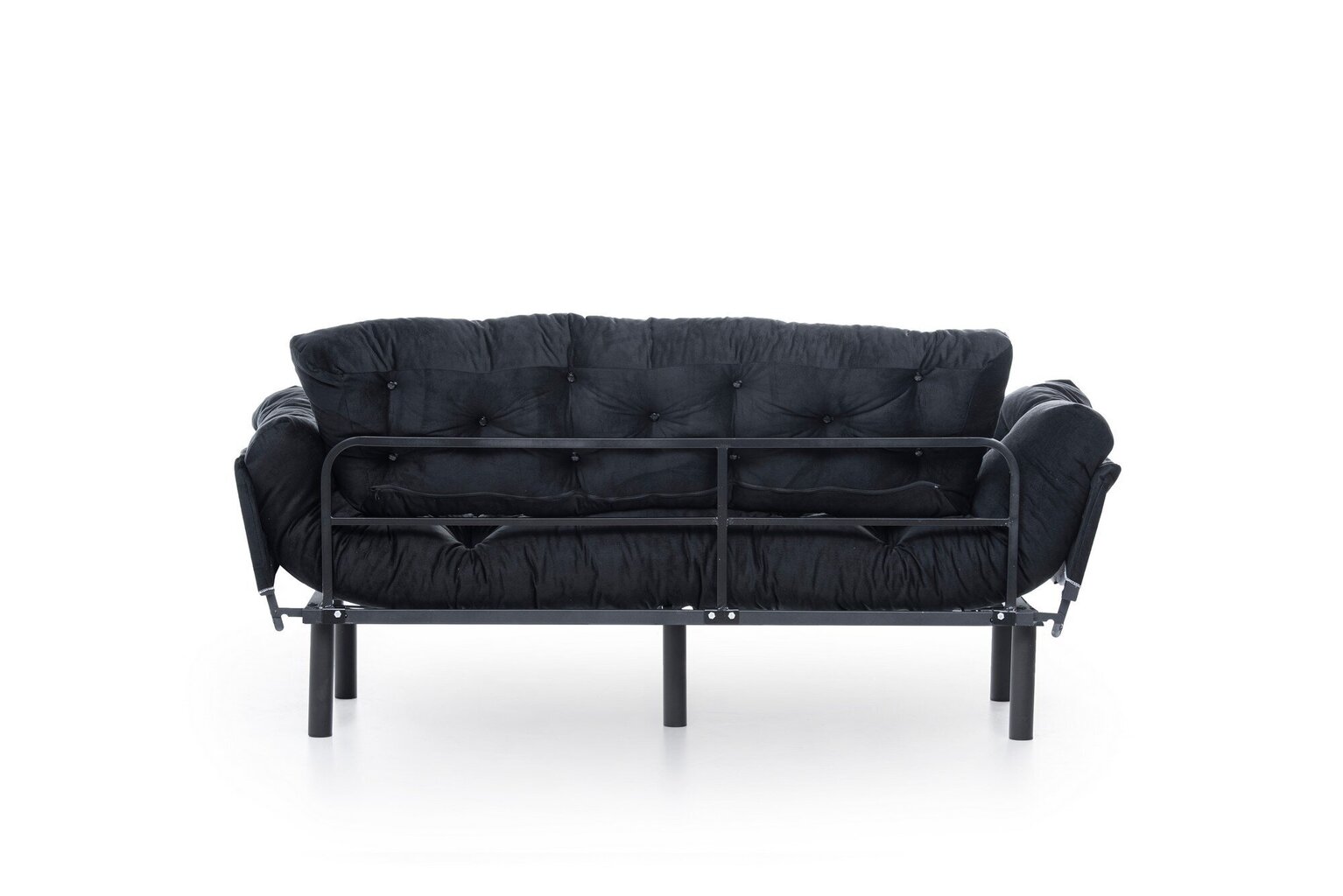 Sofa Kalune Design Nitta Triple, juoda kaina ir informacija | Sofos | pigu.lt