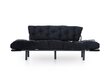 Sofa Kalune Design Nitta Triple, juoda kaina ir informacija | Sofos | pigu.lt