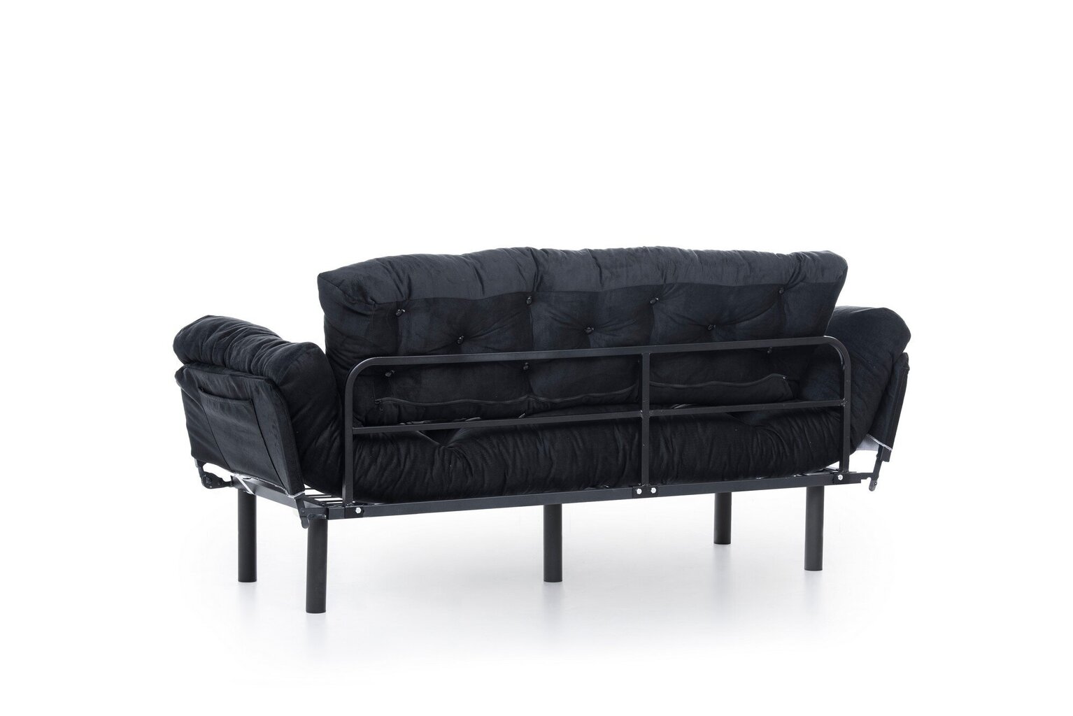 Sofa Kalune Design Nitta Triple, juoda kaina ir informacija | Sofos | pigu.lt