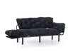 Sofa Kalune Design Nitta Triple, juoda kaina ir informacija | Sofos | pigu.lt