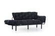 Sofa Kalune Design Nitta Triple, juoda kaina ir informacija | Sofos | pigu.lt