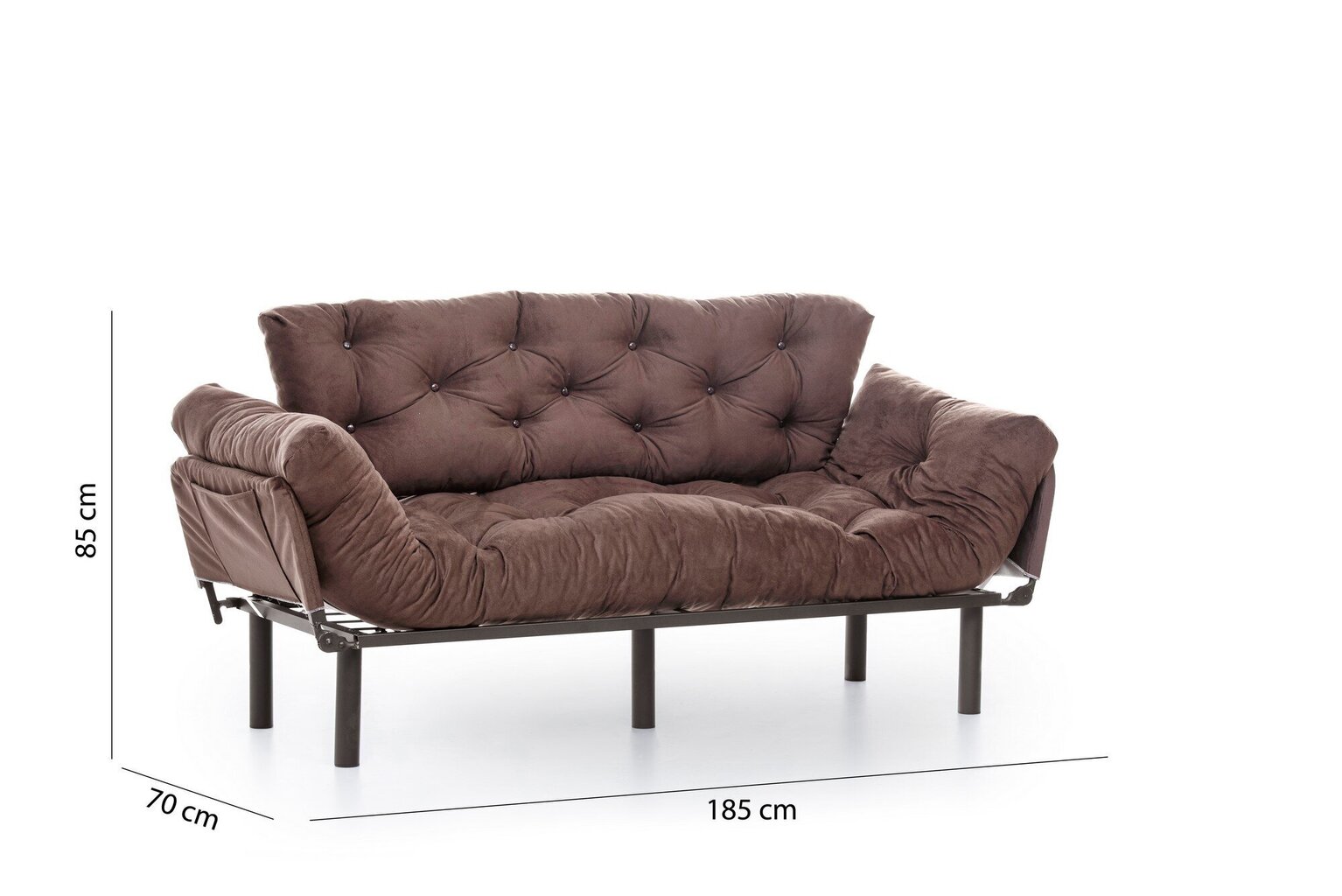 Sofa Kalune Design Nitta Triple, ruda kaina ir informacija | Sofos | pigu.lt