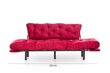 Sofa Kalune Design Nitta Triple, raudona kaina ir informacija | Sofos | pigu.lt