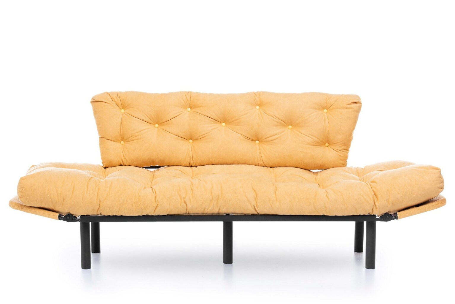 Sofa Kalune Design Nitta Triple, geltona цена и информация | Sofos | pigu.lt
