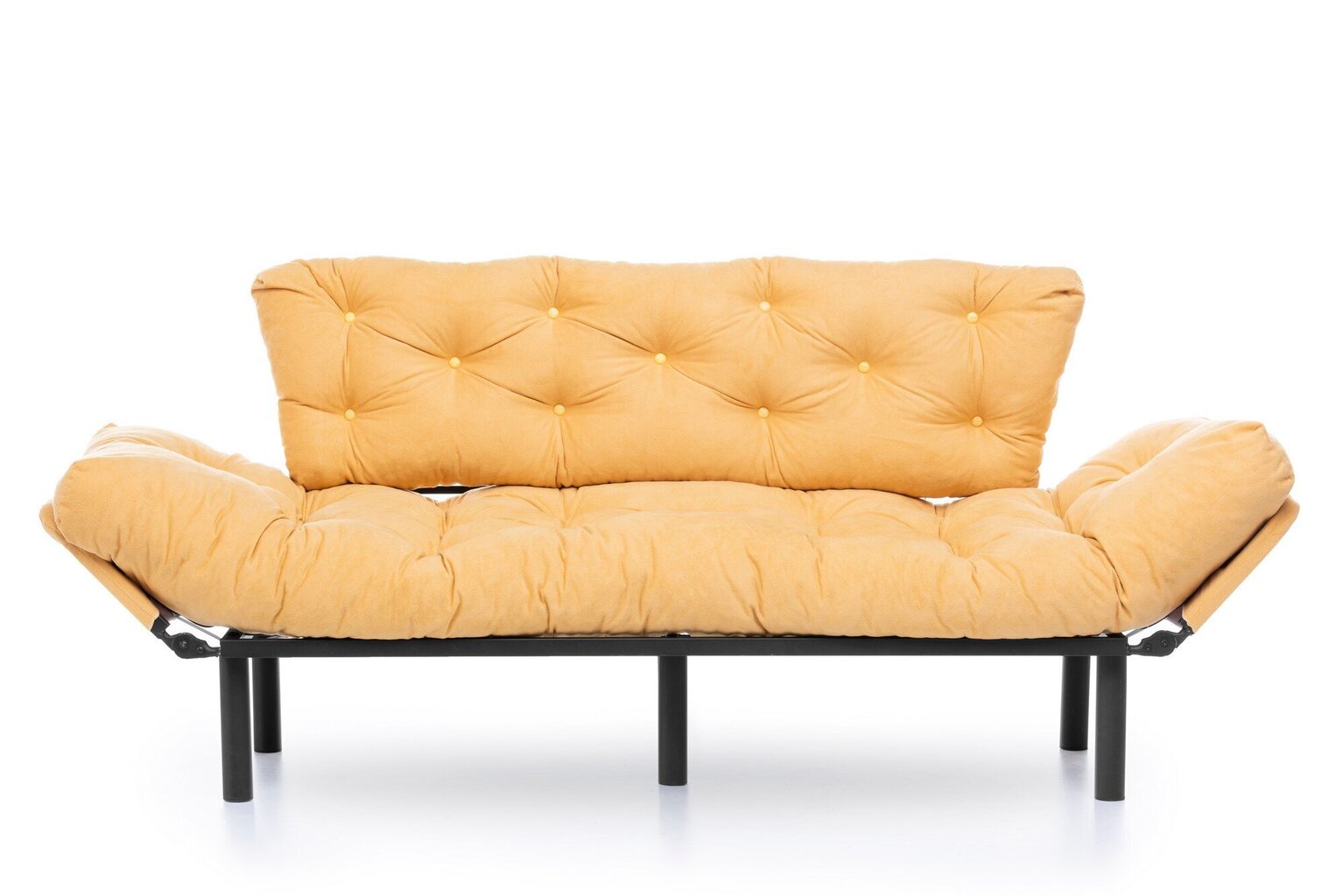 Sofa Kalune Design Nitta Triple, geltona kaina ir informacija | Sofos | pigu.lt